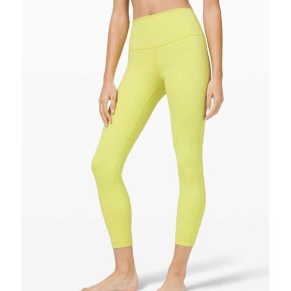 Lululemon Wunder Under High-Rise Tight 28" Full-On Luxtreme in Lemon Vibe Size 6 - Picture 6 of 10